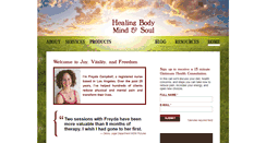 Desktop Screenshot of healingbodysoulandmind.com